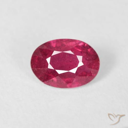 0.58ct Natürlicher Marmelade Rot Rubin, Oval, VS-SI