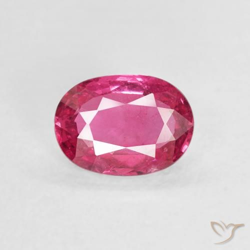 1.01ct Natürlicher Dunkelpink Rubin, Oval, VS
