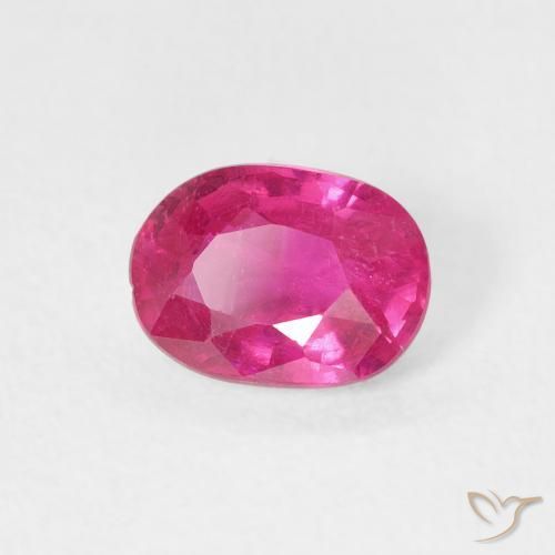 9,17 ctw natürlicher Tiefes Magenta Rubin, Oval, VS-SI