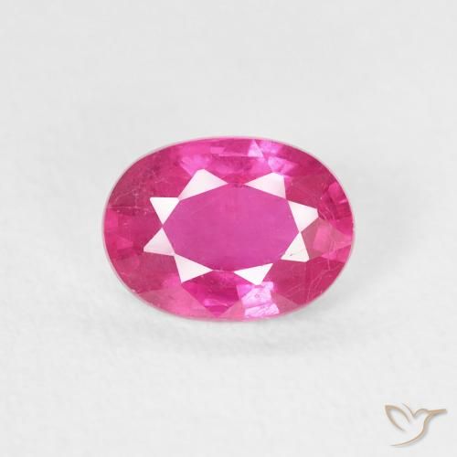1.06ct Natürlicher Dunkelpink Rubin, Oval, VS