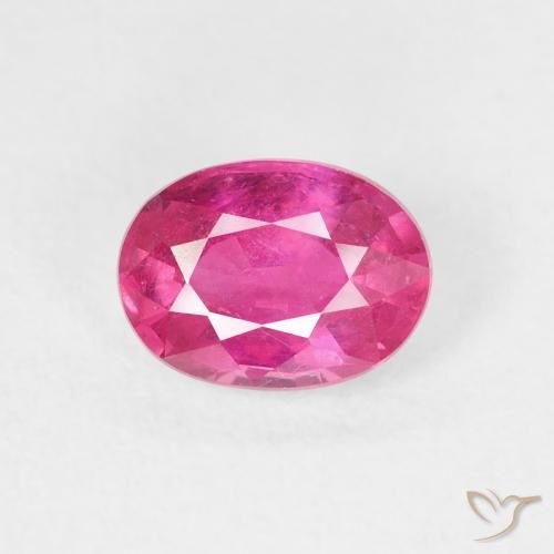 1.26ct Natürlicher Dunkelpink Rubin, Oval, VS
