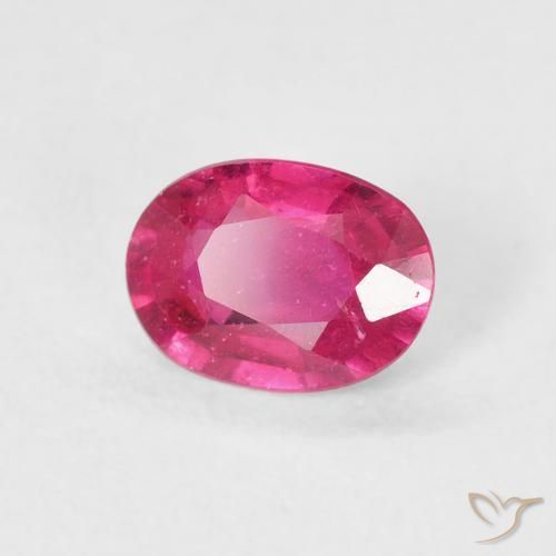 9,17 ctw natürlicher Medium Dark-Pink Rubin, Oval, VS