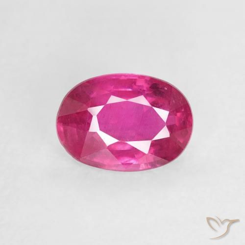 1.04ct Natürlicher Dunkelpink Rubin, Oval, VS