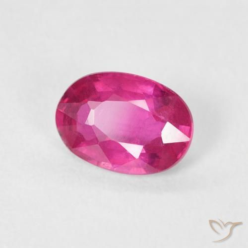 9,17 ctw natürlicher Dunkelpink Rubin, Oval, VS