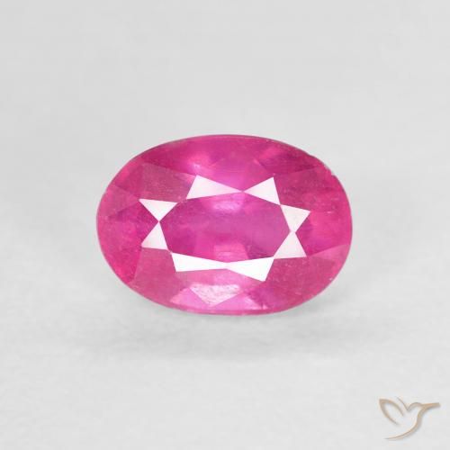 1.31ct Natürlicher Tiefes Magenta Rubin, Oval, VS