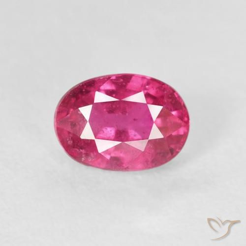 1.25ct Natürlicher Medium Dark-Pink Rubin, Oval, VS