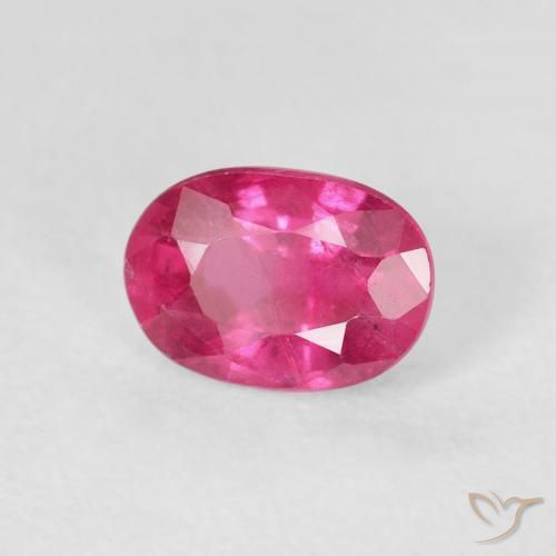 9,17 ctw natürlicher Medium Dark-Pink Rubin, Oval, VS