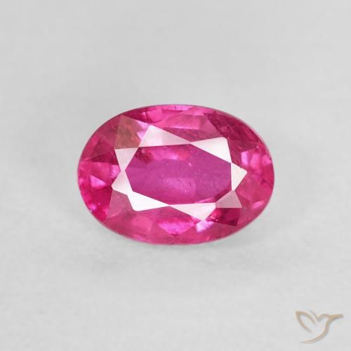 1.20ct Natürlicher Dunkelpink Rubin, Oval, VS