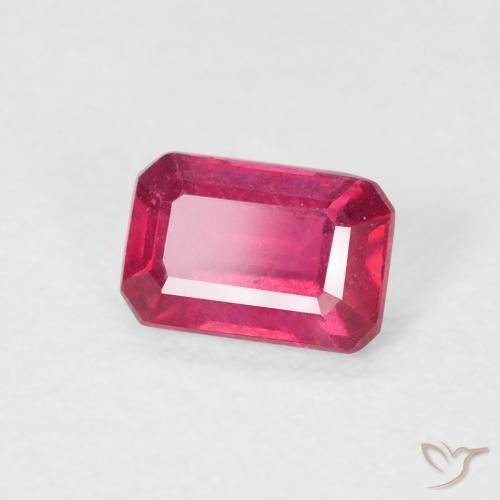 9,17 ctw natürlicher rötlich-rosa Rubin, Oktagonschliff, VS