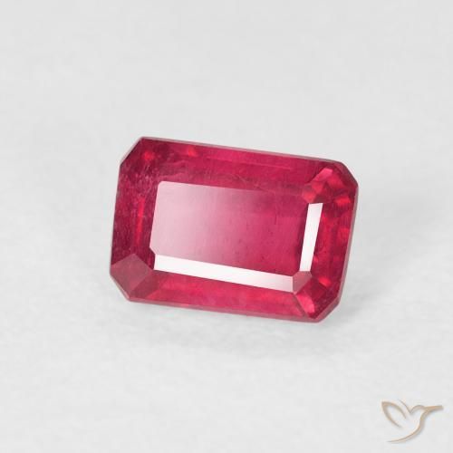 9,17 ctw natürlicher rötlich-rosa Rubin, Oktagonschliff, VS