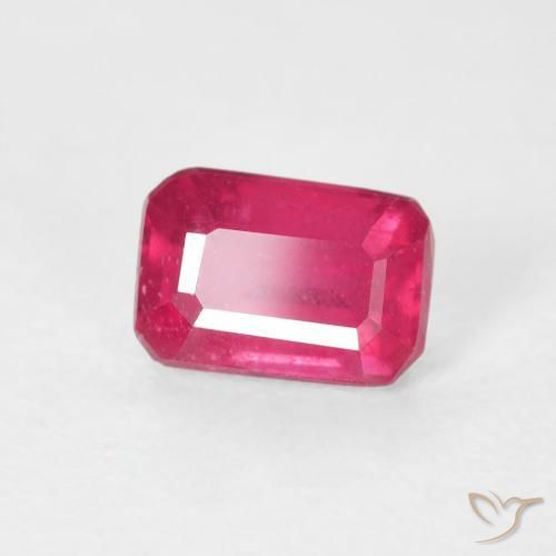 9,17 ctw natürlicher rötlich-rosa Rubin, Oktagonschliff, VS