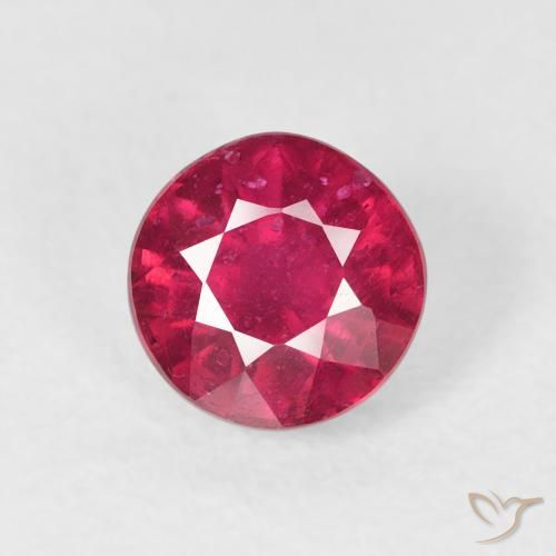 1.30ct Natürlicher Tiefrot Rubin, Runden, VS