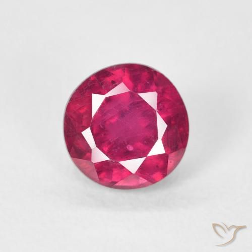 1.14ct Natürlicher Hellrot Rubin, Runden, VS