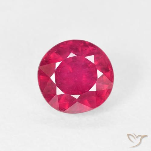 1.21ct Natürlicher Hellrot Rubin, Runden, VS