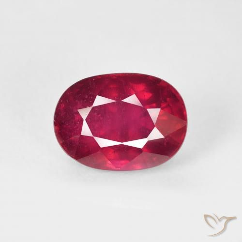 2.48ct Natürlicher tiefrot Rubin, Oval, VS-SI