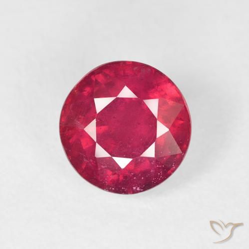 2.10ct Natürlicher Mittelrot Rubin, Runden, VS