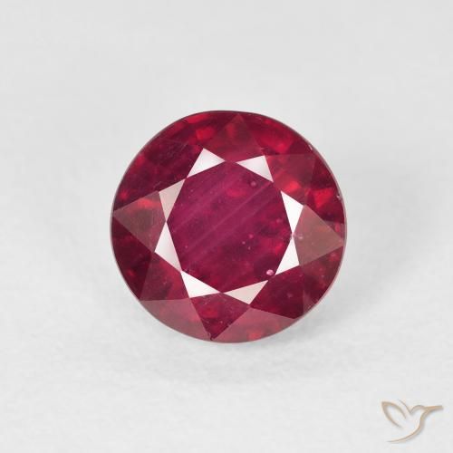 2.88ct Natürlicher Rosaig-rot Rubin, Runden, VS