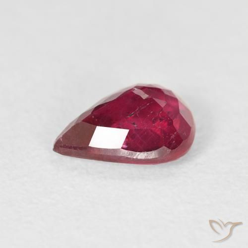 9,17 ctw natürlicher Marmelade Rot Rubin, Birnenform, VS-SI