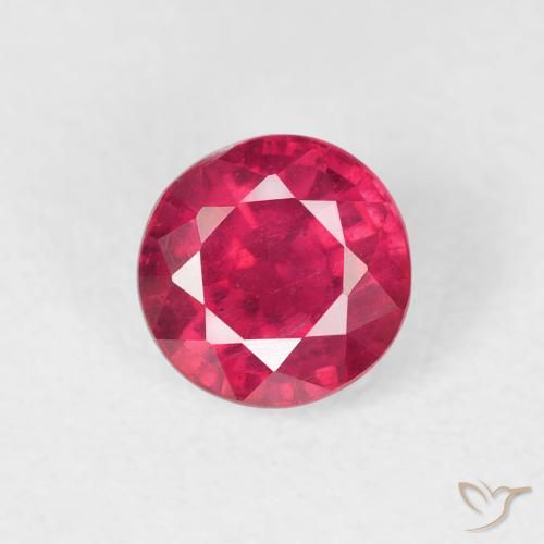 1.01ct Natürlicher Marmelade Rot Rubin, Runden, VS