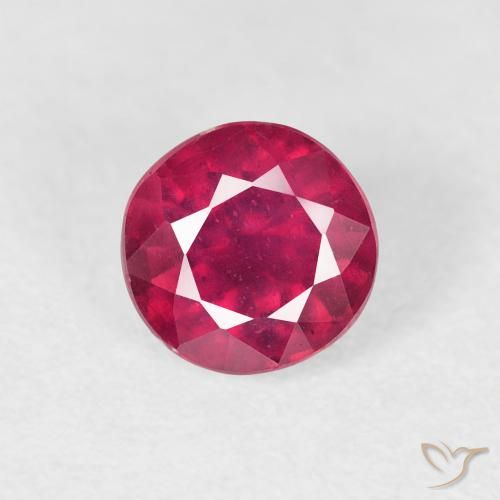 1.04ct Natürlicher Tiefrot Rubin, Runden, VS