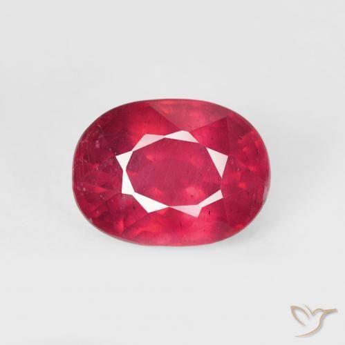 2.15ct Natürlicher Tiefrot Rubin, Oval, VS-SI