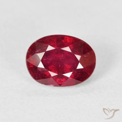 2.17ct Natürlicher tiefrot Rubin, Oval, VS-SI