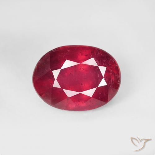 2.32ct Natürlicher Mittelrot Rubin, Oval, VS
