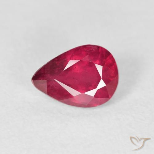 1.12ct Natürlicher Marmelade Rot Rubin, Birnenform, VS-SI