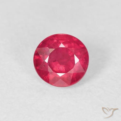0.83ct Natürlicher Mittelrot Rubin, Runden, VS