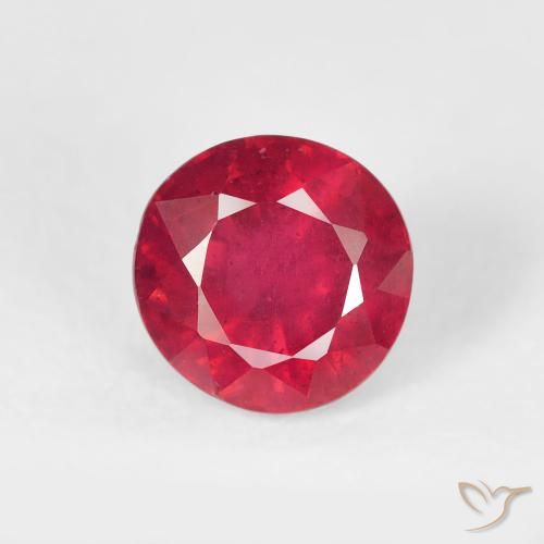 1.46ct Natürlicher Mittelrot Rubin, Runden, VS