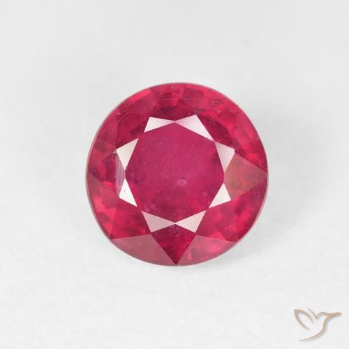 1.44ct Natürlicher Mittelrot Rubin, Runden, VS