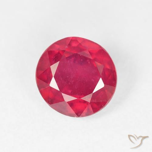 1.29ct Natürlicher Marmelade Rot Rubin, Runden, VS