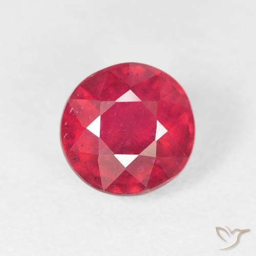 1.50ct Natürlicher Mittelrot Rubin, Runden, VS, Photo A