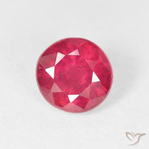 1.26ct Natürlicher Mittelrot Rubin, Runden, VS