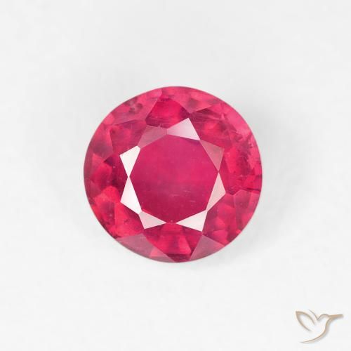 1.06ct Natürlicher Mittelrot Rubin, Runden, VS
