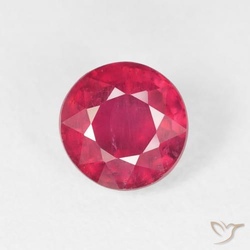1.65ct Natürlicher Tiefrot Rubin, Runden, VS