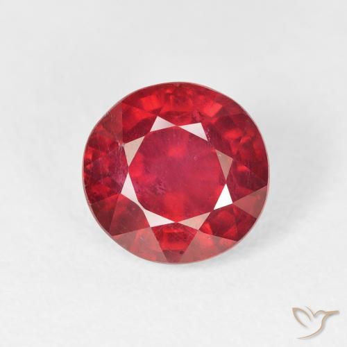 2.92ct Natürlicher Marmelade Rot Rubin, Runden, VS