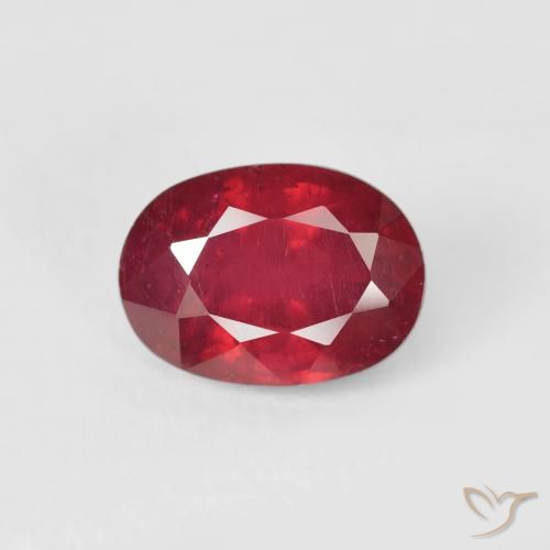2.25ct Natürlicher Tiefrot Rubin, Oval, VS