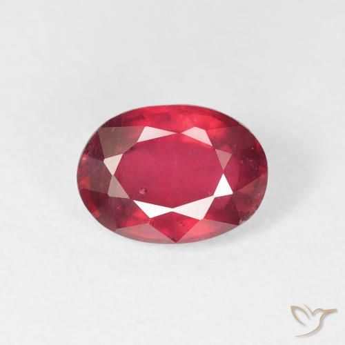 1.88ct Natürlicher Tiefrot Rubin, Oval, VS