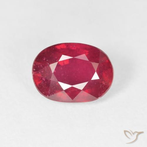 2.19ct Natürlicher Marmelade Rot Rubin, Oval, VS-SI
