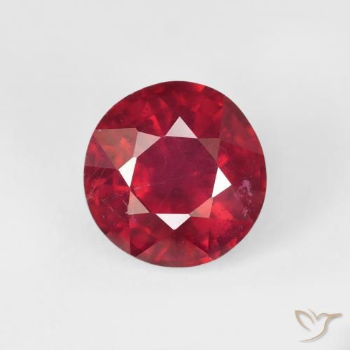 3.50ct Natürlicher Tiefrot Rubin, Runden, VS-SI