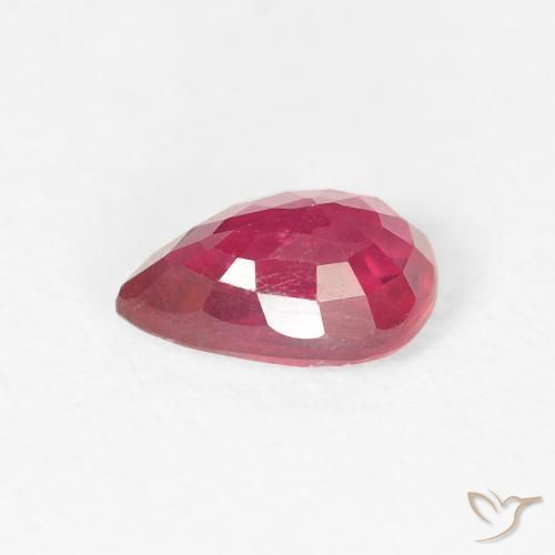 9,17 ctw natürlicher Tiefes rötliches Rosa Rubin, Birnenform, VS-SI