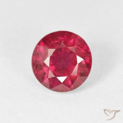 1.45ct Natürlicher Mittelrot Rubin, Runden, VS-SI, Photo A