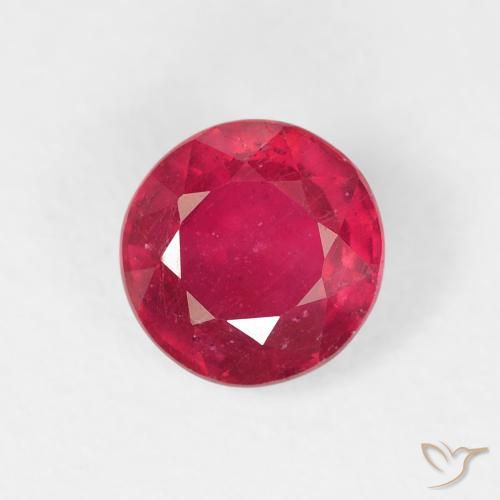 1.20ct Natürlicher Mittelrot Rubin, Runden, VS