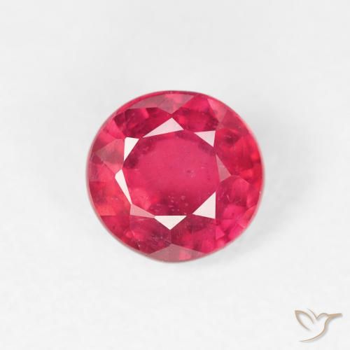 0.95ct Natürlicher Intensives Rosa Rubin, Runden, VS