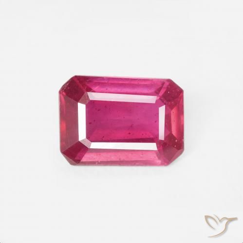 1.16ct Natürlicher Hellrot Rubin, Smaragdschliff, VS