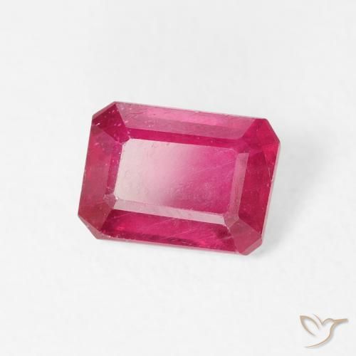9,17 ctw natürlicher rötlich-rosa Rubin, Oktagonschliff, VS