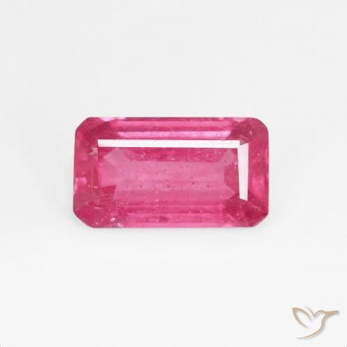 1.83ct Natürlicher Mittelrot Rubin, Smaragdschliff, VS