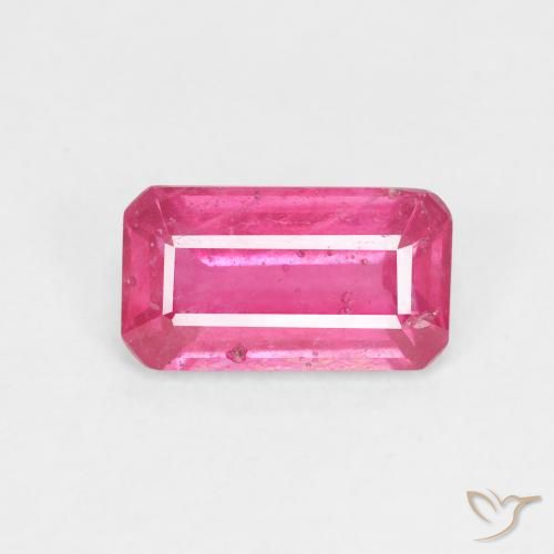 1.94ct Natürlicher Tiefes Magenta Rubin, Smaragdschliff, VS-SI