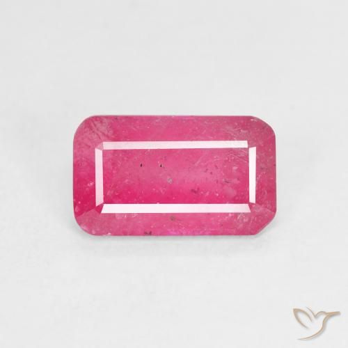 2.49ct Natürlicher pink Rubin, Smaragdschliff, VS-SI